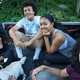 Darell Richards shown with friends